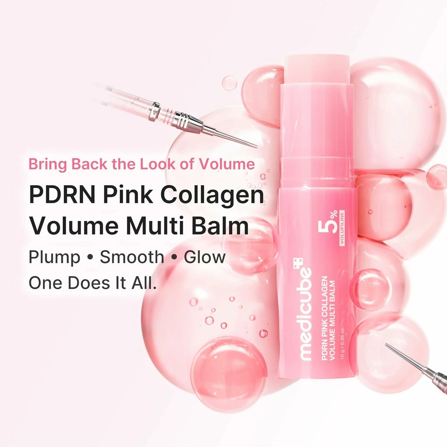 Medicube PDRN Eye Glow Duo: PDRN Collagen Volume Multi Balm Stick and Caffeine Eye Patches