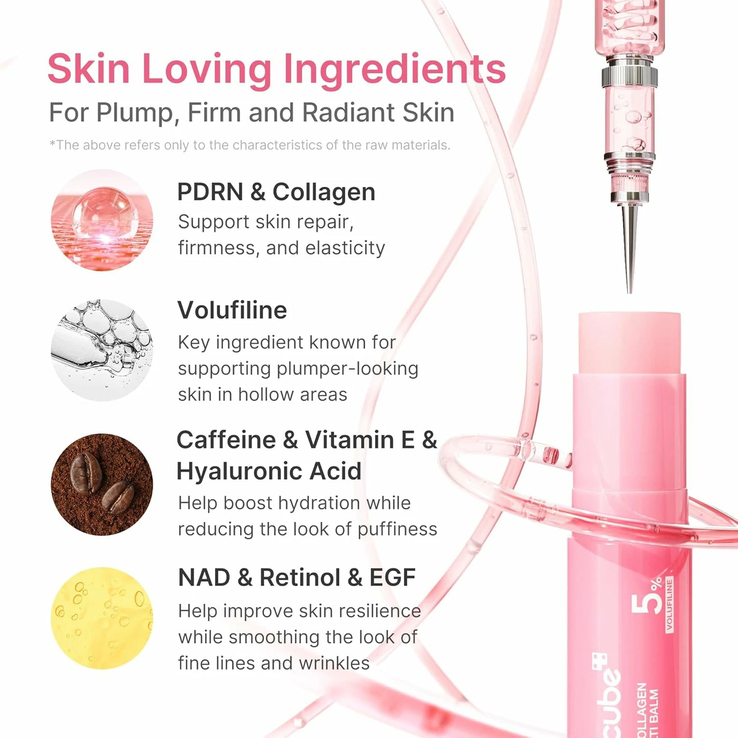 Medicube PDRN Eye Glow Duo: PDRN Collagen Volume Multi Balm Stick and Caffeine Eye Patches